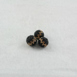 Jet champagne Pave bead