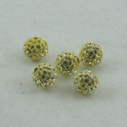 Round Pave Lemon Mist