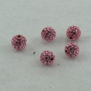 Round Pave Light Rose