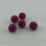 Round Pave Magenta
