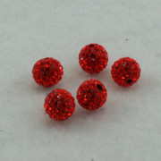Round Pave Tangerine