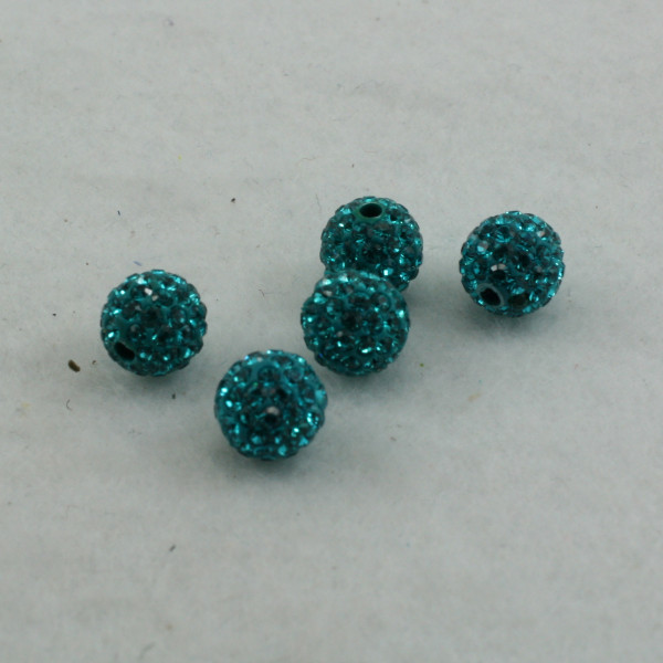 Round Pave Teal