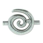 Large Spiral Toggle - Ant Silver 3.2mm