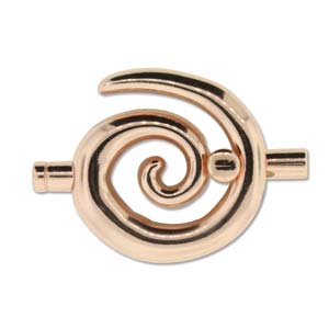 Large Spiral Toggle - Copper 3.2mm