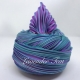 Shibori Silk - Lavender Teal