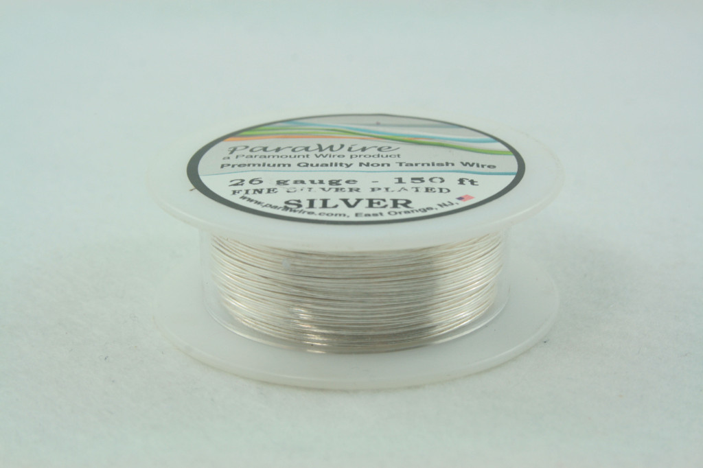 0.4mm Non Tarnish Silver Plated Copper Wire 26 Gauge 20 Metres