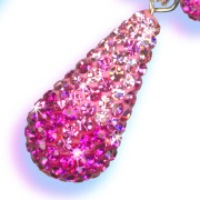 Pink Variegated Teardrop